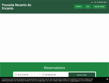 Tablet Screenshot of pousadarecantodoencanto.com